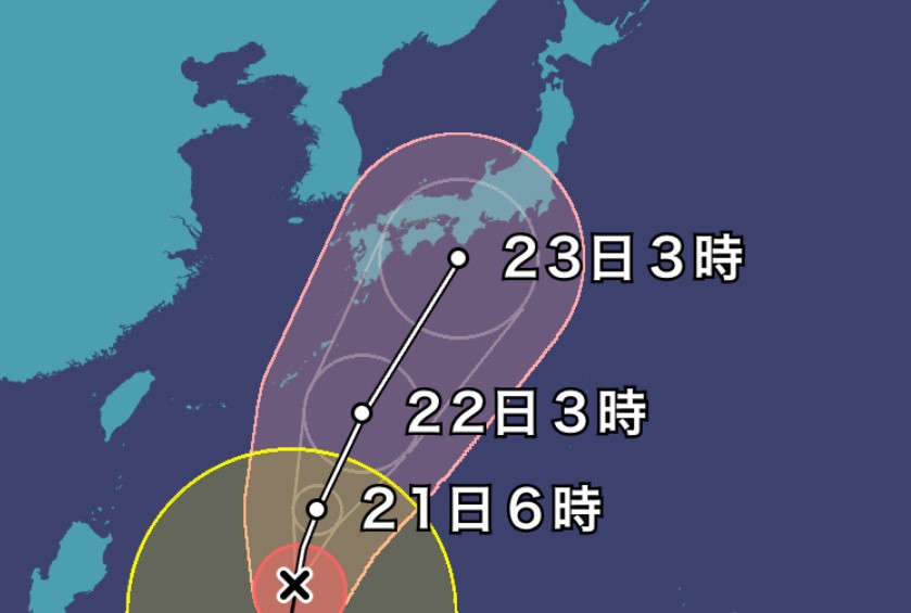季節外れの台風日本列島直撃