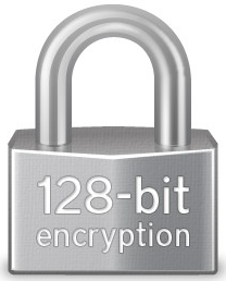 128 bit SSL encryption