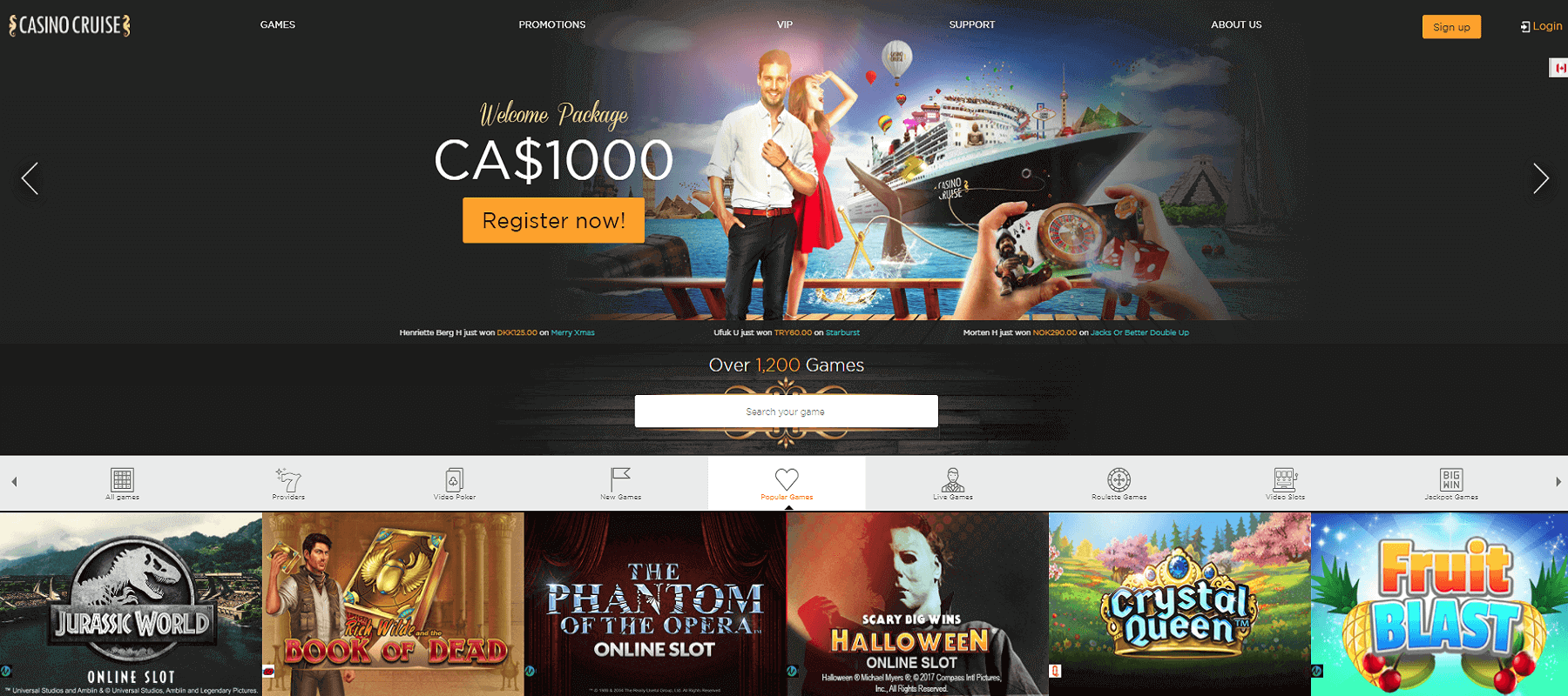 Casino Cruise Screenshot With Bonus